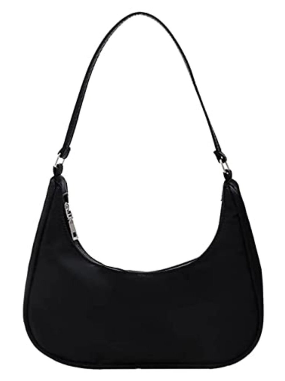 Small Nylon Hobo Shoulder Bag Mini Clutch Purse for Women